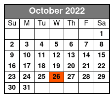 ReVibe Show Only October Schedule
