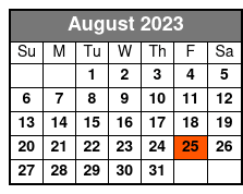 ReVibe Dinner Show August Schedule