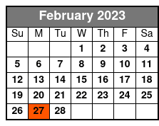 Great Woodsman Zipline Tour February Schedule