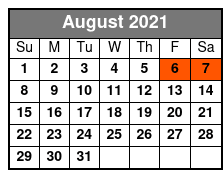 Wahzhazhe, an Osage Ballet August Schedule