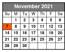 Hearts and Hope of Heroes November Schedule
