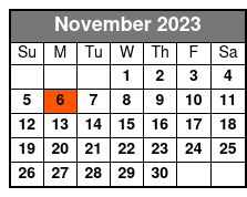 Hearts and Hope of Heroes November Schedule