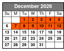 Presleys' Christmas Country Jubilee Regular Seating December Schedule