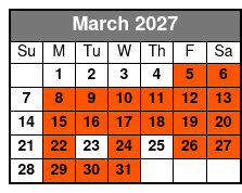 Presleys' Country Jubilee Premium Seating March Schedule