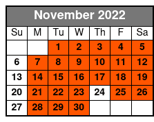 Presleys' Country Jubilee November Schedule