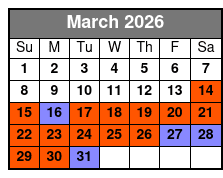 Copperhead Mountain Coaster One Ride Per Person Ticket  March Schedule