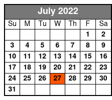 Sedaka Songbook July Schedule