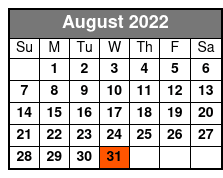Sedaka Songbook August Schedule