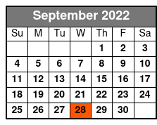 Sedaka Songbook September Schedule