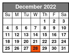 Sedaka Songbook December Schedule