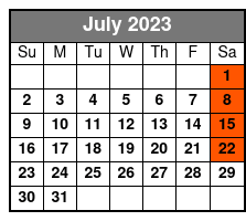 Elvis Live by Jerry Presley - Aloha from Hawaii July Schedule