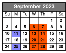 Carpenters Once More September Schedule