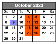 Carpenters Once More October Schedule