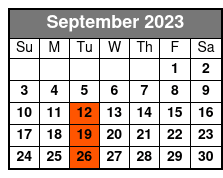 Elvis Live by Jerry Presley - Madison Square Garden Show September Schedule