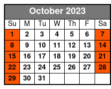 Rocketman Elton John Tribute October Schedule