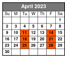 George Strait a Country Legend April Schedule
