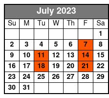 George Strait a Country Legend July Schedule