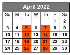 Milsap - Almost Like a Song April Schedule