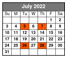 Milsap - Almost Like a Song July Schedule