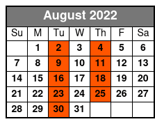 Milsap - Almost Like a Song August Schedule