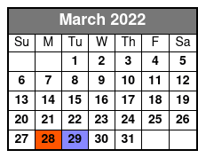 New Jersey Nights March Schedule