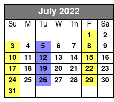 New Jersey Nights July Schedule
