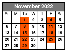 Anthems Of Rock November Schedule