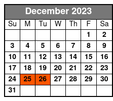 A Christmas Story Dinner Show December Schedule