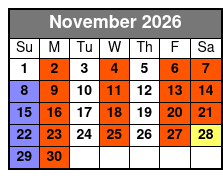 A Christmas Story Dinner Show November Schedule