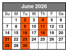 Rick McEwen Presents The Gambler June Schedule