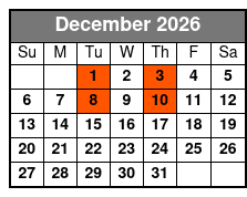 Rick McEwen Presents The Gambler's Christmas  December Schedule