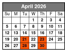 Rick McEwen Presents The Gambler April Schedule