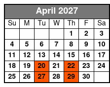 Rick McEwen Presents The Gambler April Schedule