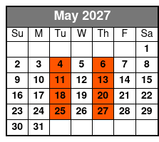 Rick McEwen Presents The Gambler May Schedule