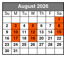  Awesome 80s August Schedule