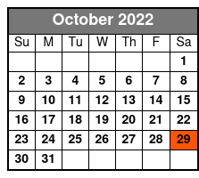 British Invasion October Schedule
