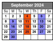 British Invasion September Schedule