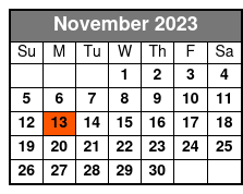 Soft Rock of the 80's November Schedule