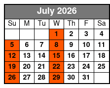 Dean Martin and More Tribute July Schedule