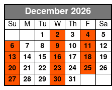 Dean Martin and More Tribute December Schedule