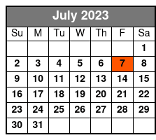 Freedom Journey Show July Schedule