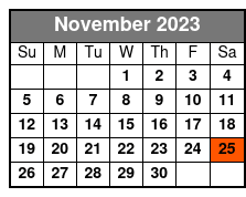 Freedom Journey Show November Schedule