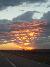 Sunset Going to the Showboat Branson Belle Lunch and Dinner Cruises