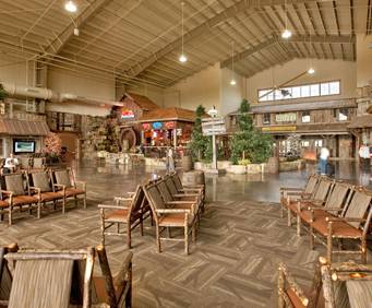Inside of the Branson airport