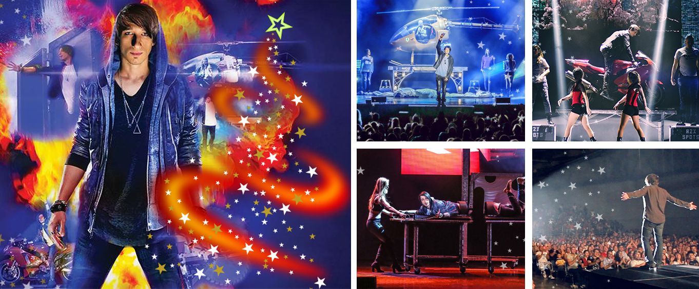 Reza Edge of Illusion Magic Show Holiday Collage