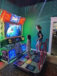 Guests Playing Dance Game