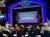 The image shows a stage set for the 