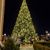 Giant Christmas Tree Lit Up Outside of the Miracle of Christmas at Sight and Sound Theatres Branson