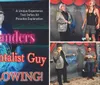 The image is a vibrant promotional graphic featuring a man named Steve Sanders referred to as THAT Mentalist Guy promising a memorable and inexplicable unique experience