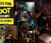 The image is an advertisement for Bigfoot Escape Rooms with the tagline 5 Rooms Endless Fun and claims to be Bransons Best Place to Escape